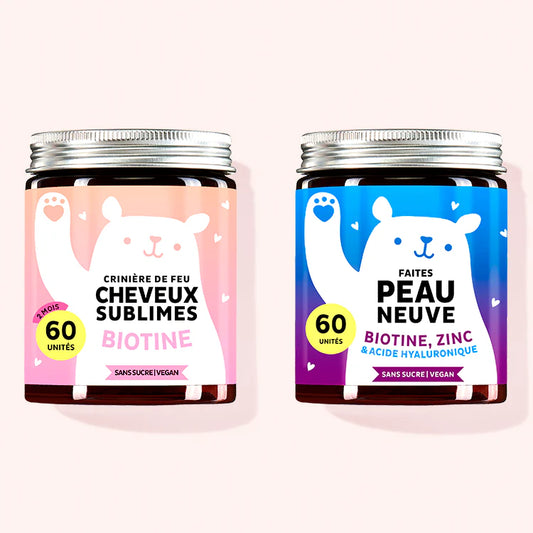 Duo pour la peau et les cheveux ternes