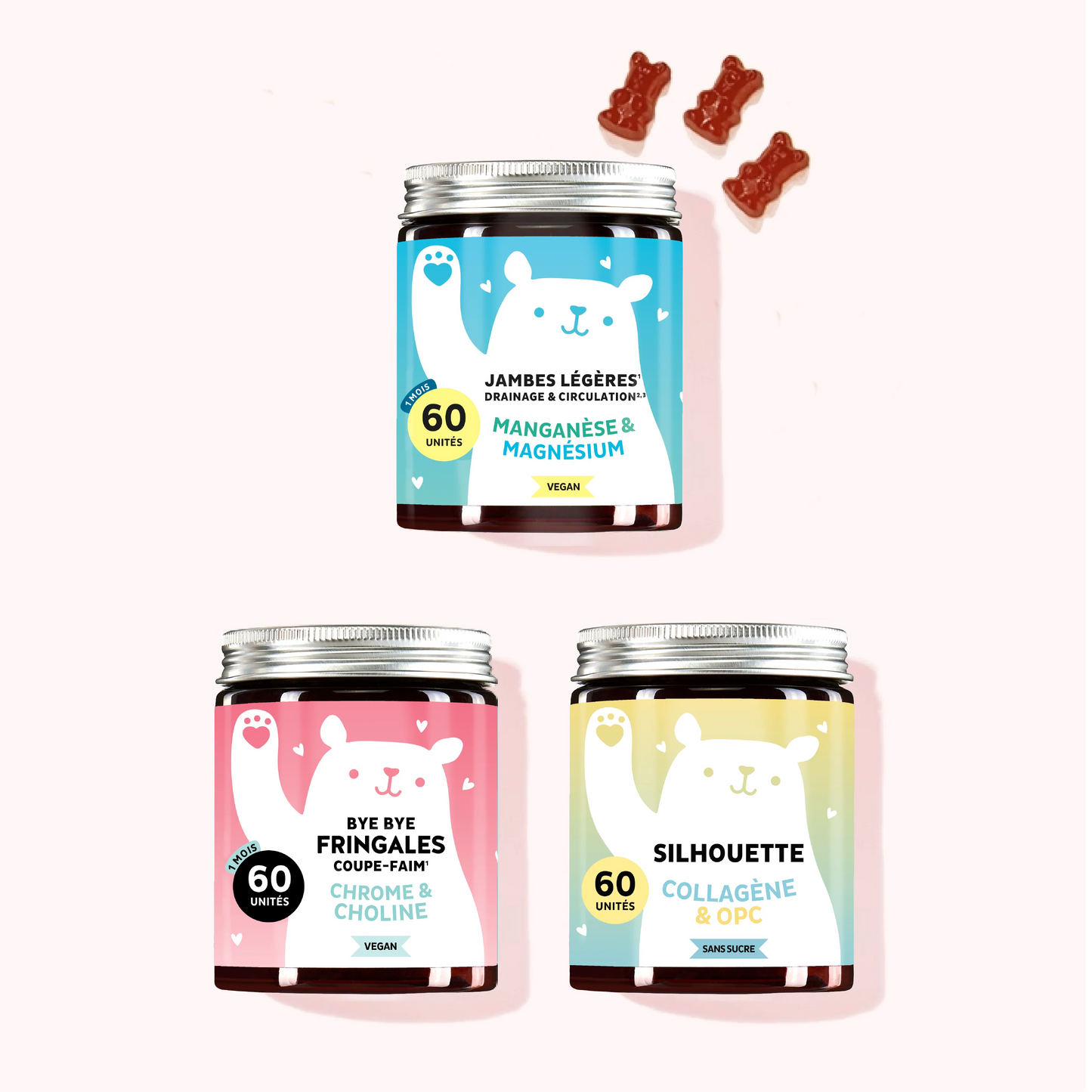 Trio d'effets minceur et tonicité