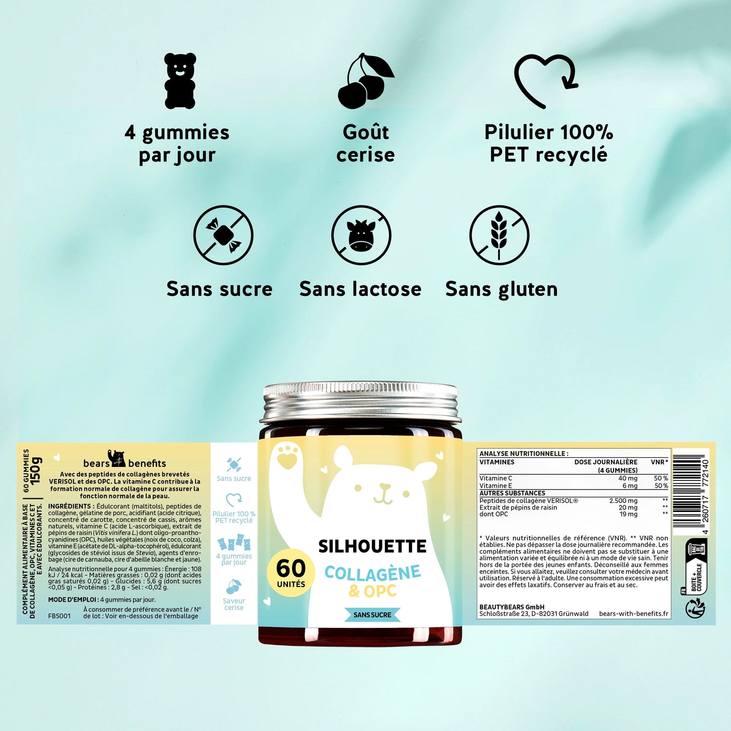 Trio d'effets minceur et tonicité